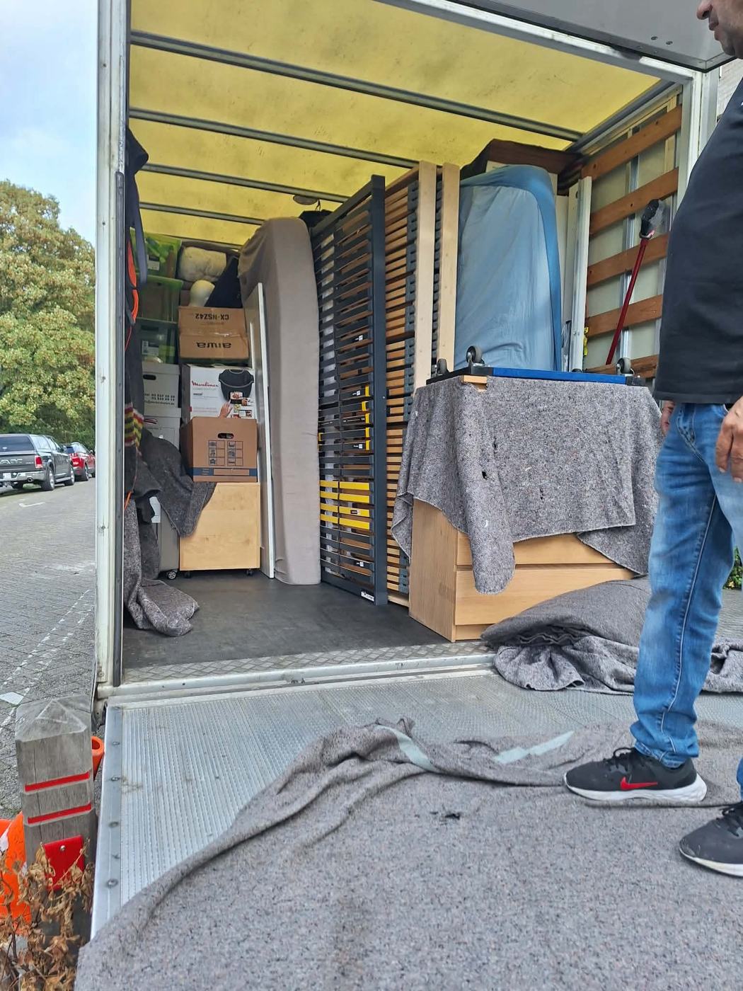 Meubles protégés dans le camion